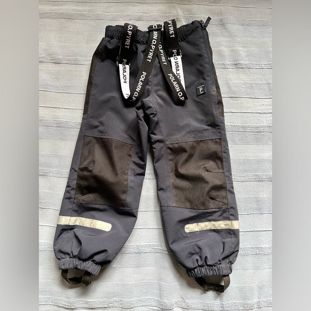 Polarn O. Pyret waterproof suspender eco shell pants, 6T